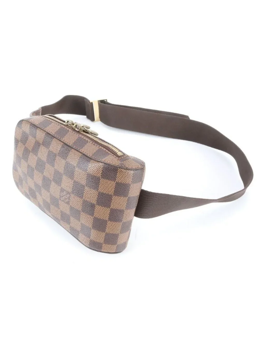 Louis Vuitton Damier Geronimos Leather Belt Bag Crossbody Waist Pouch Shoulder